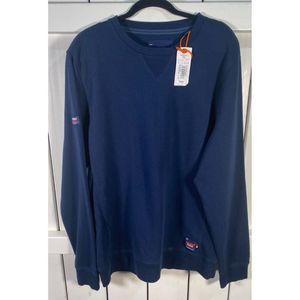 New With Tags Super Dry Premium Men's Crew Sweat Shirt Blue 2XL